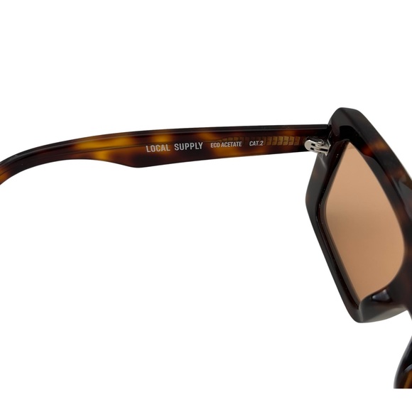 Aje x Local Supply “The Square” Tortiseshell Sunglasses - Picture 6 of 6